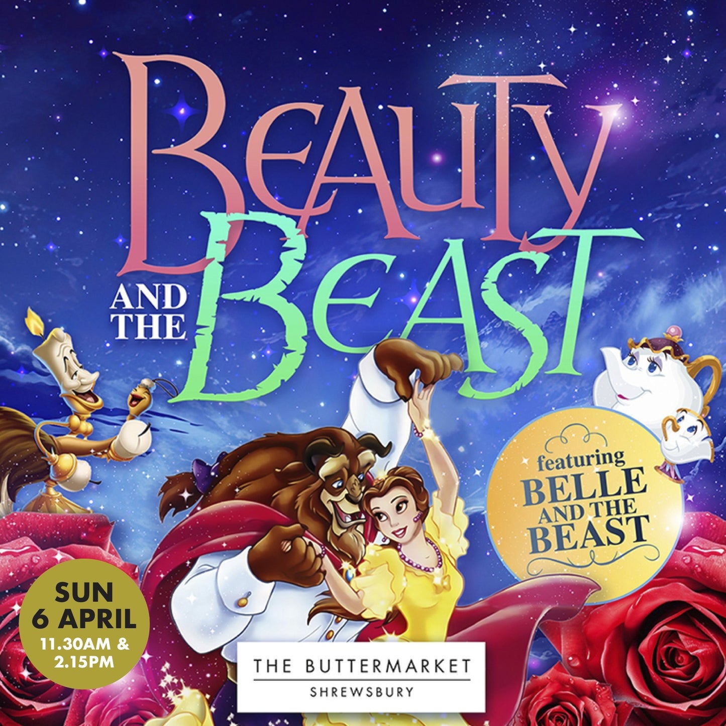 Beauty & The Beast 👸🏼 👑 with Belle & The Beast at 11.30am