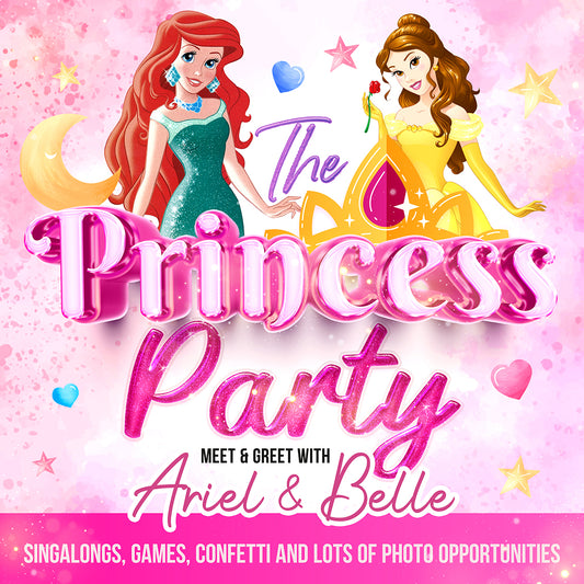 THE PRINCESS PARTY 👸🏼 👑 with Ariel and Belle at 11.30am